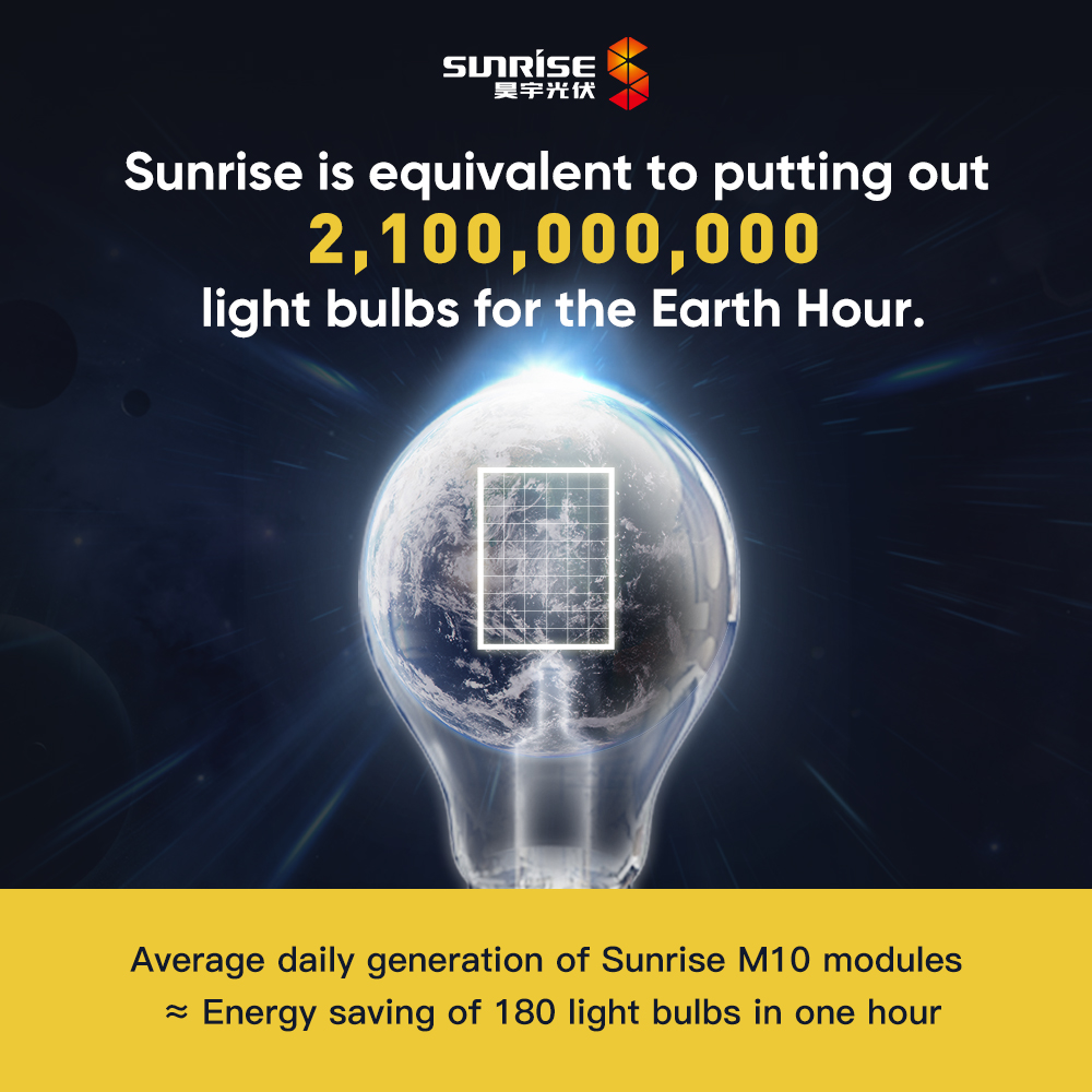 60+ Earth Hour Sunrise Solar Product