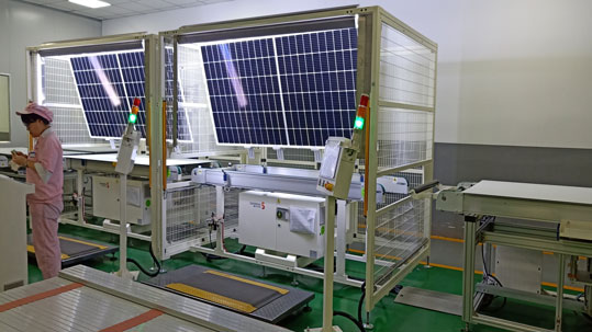 Solar Cells 90 Degree Appearance Inspection Station
